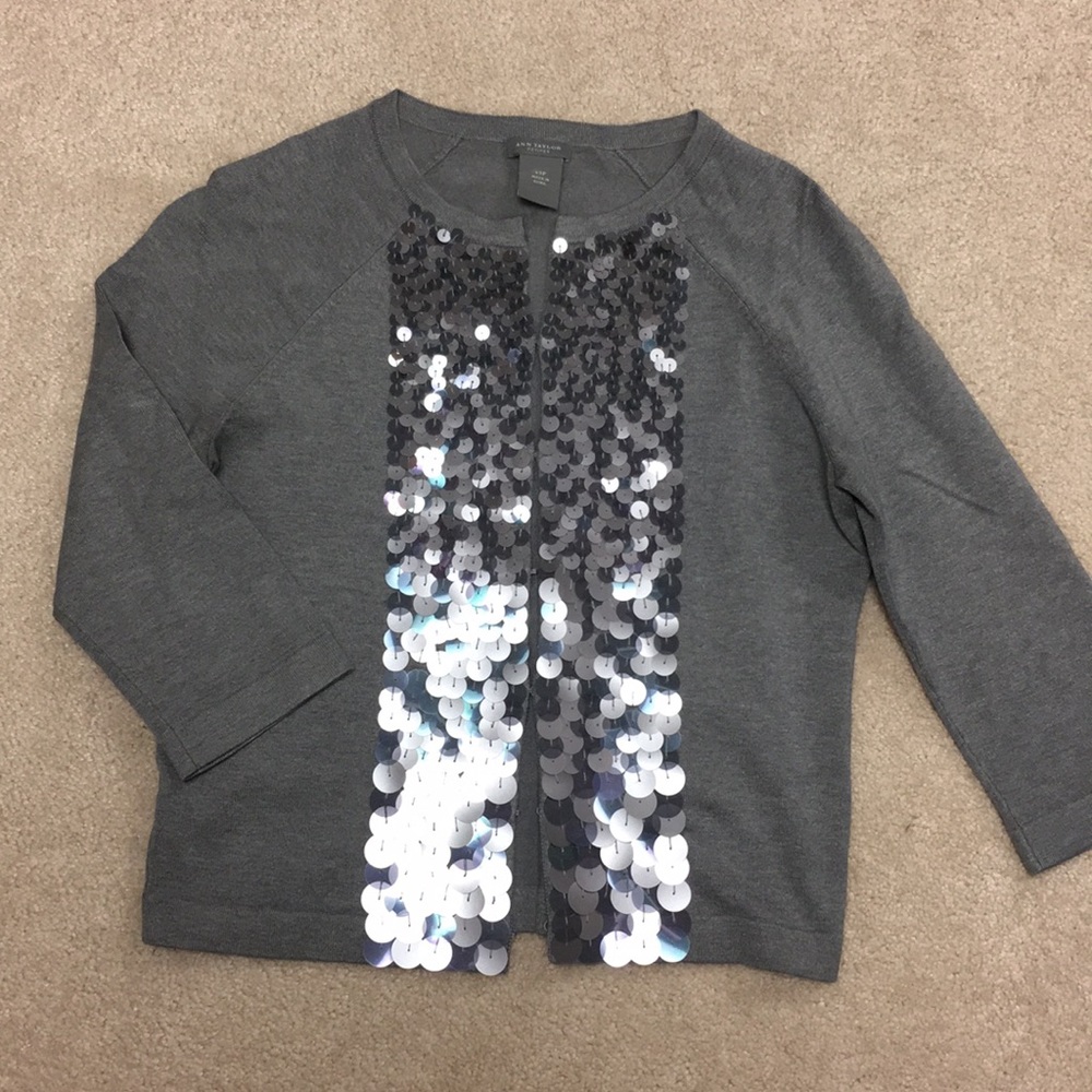 Perfectly tasteful sequin cardigan sweater ❤️